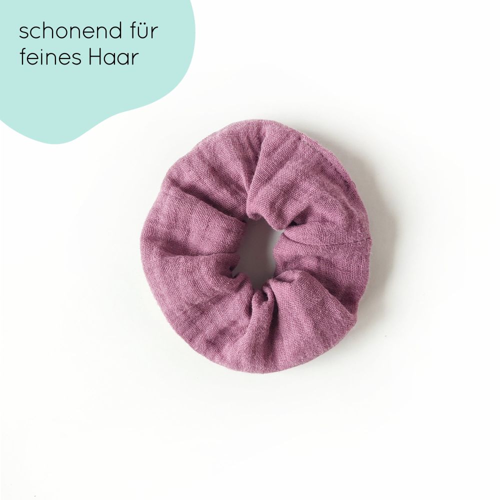 small scrunchie for children | purple