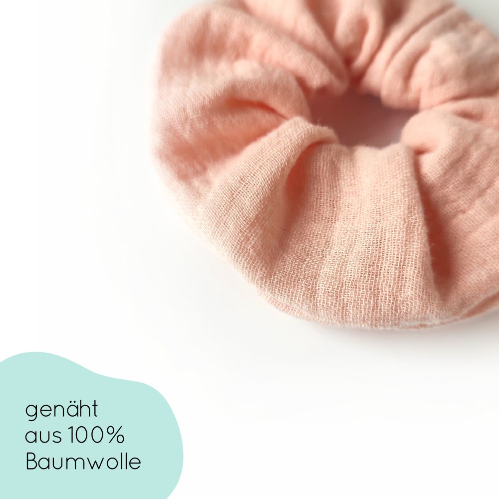 small scrunchie for children | nude