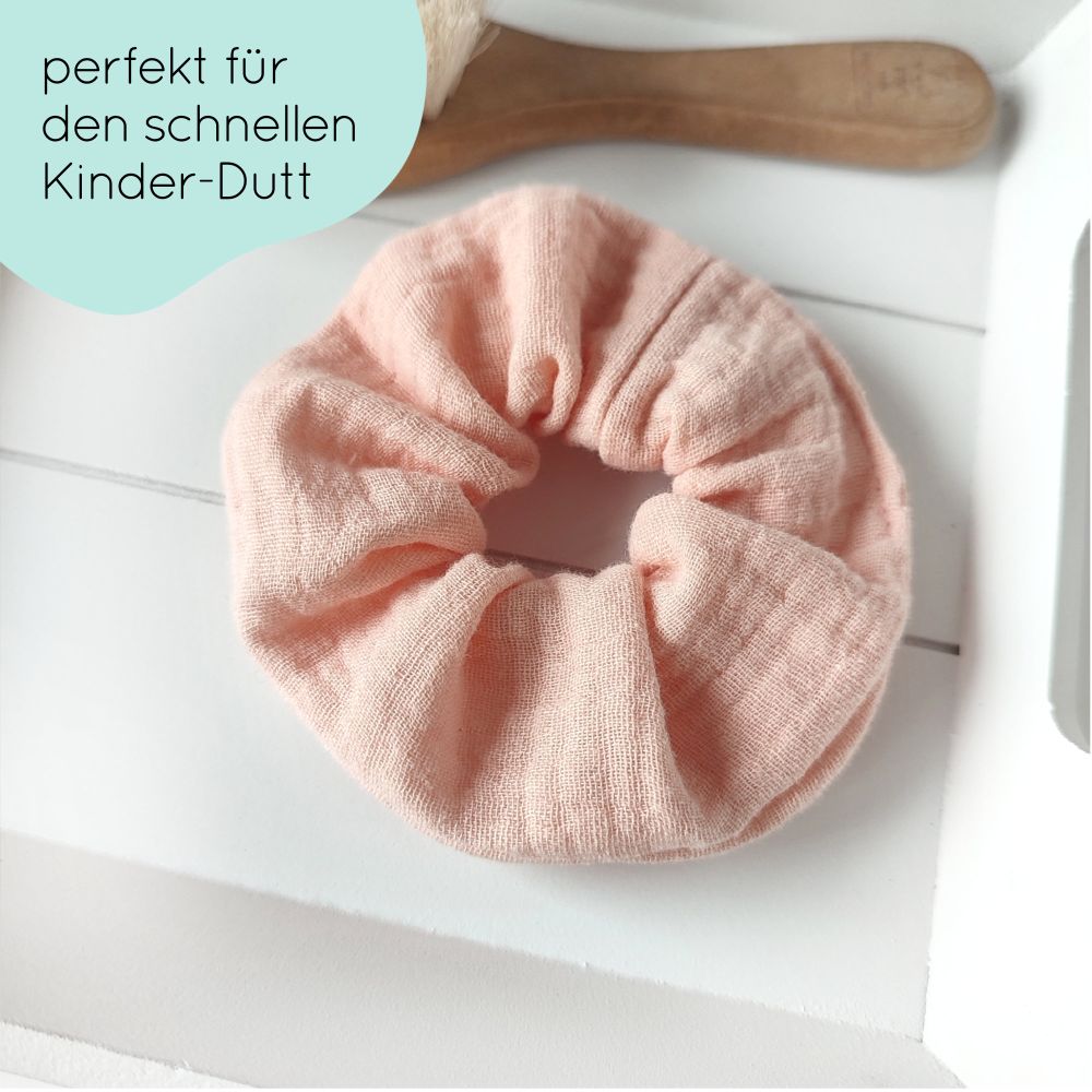 small scrunchie for children | nude