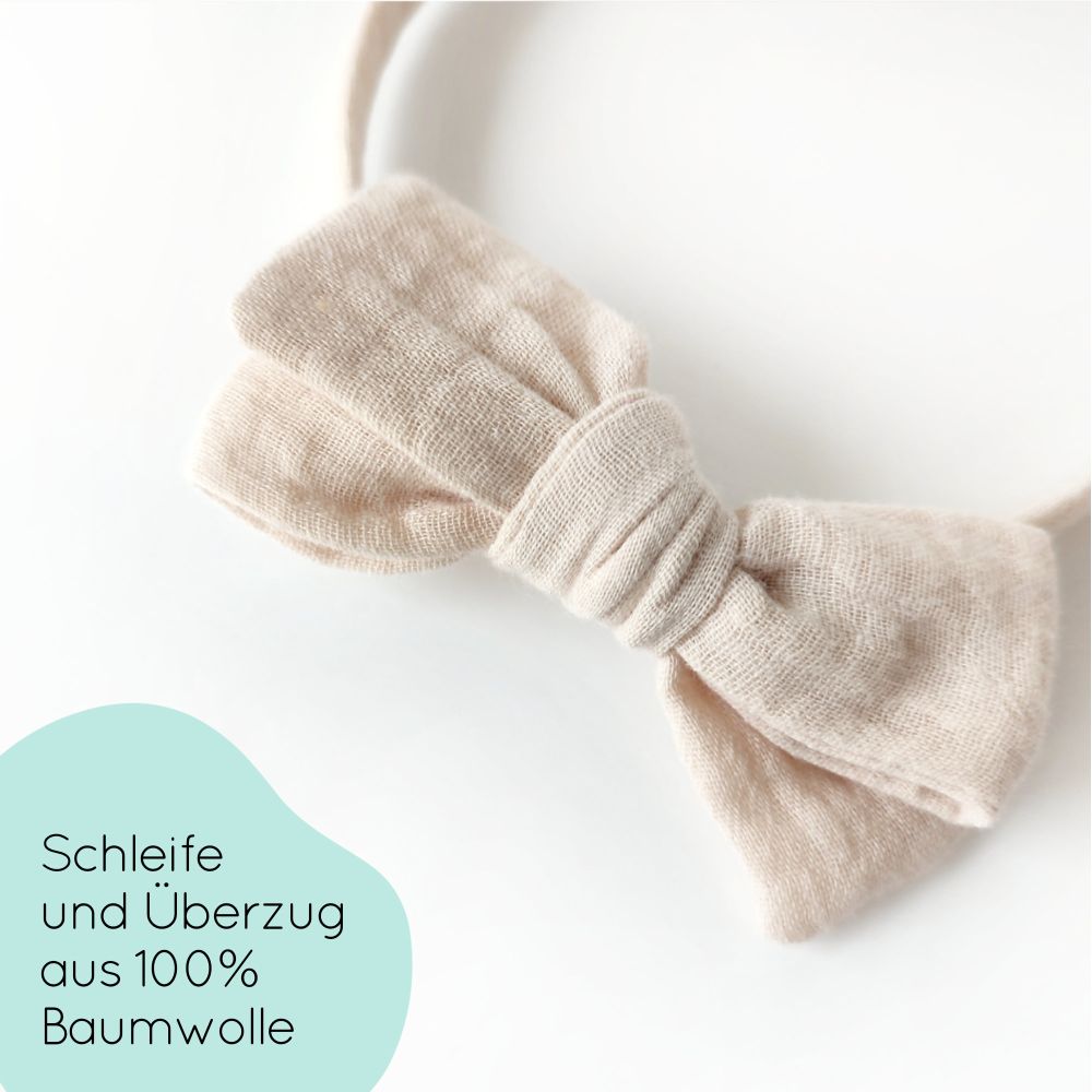 Haarreifen | Schleife MAXI | beige