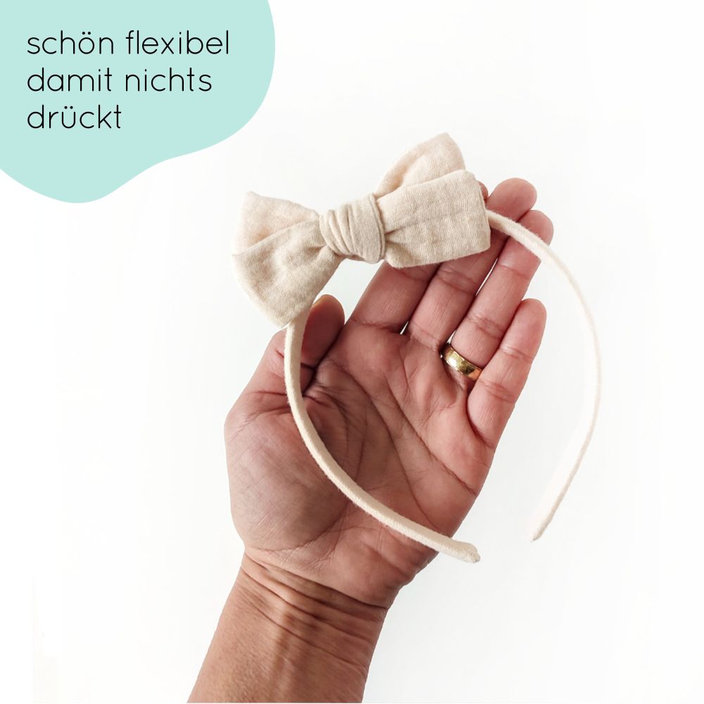 Haarreifen | Schleife MAXI | beige