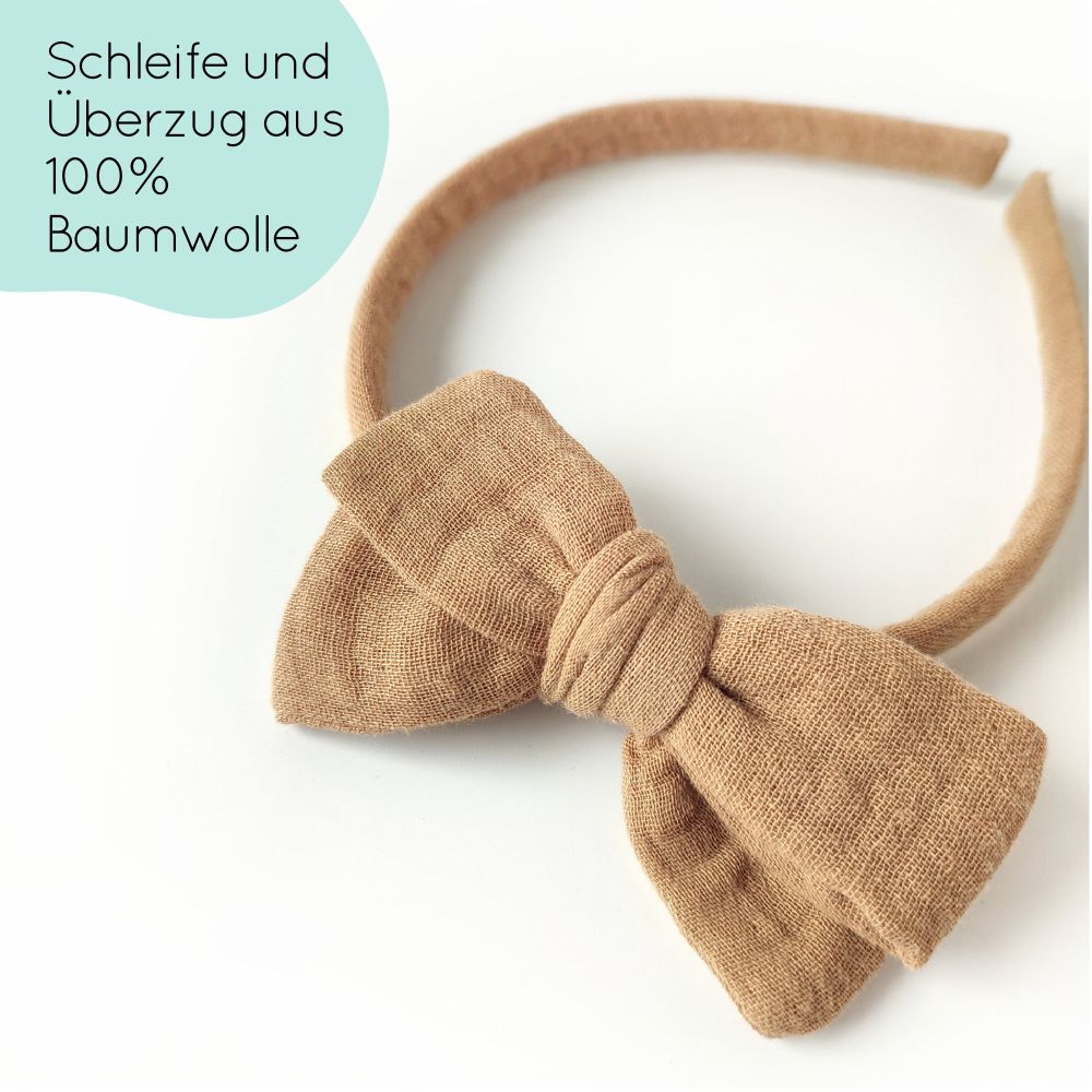 Haarreifen | Schleife MAXI | camel