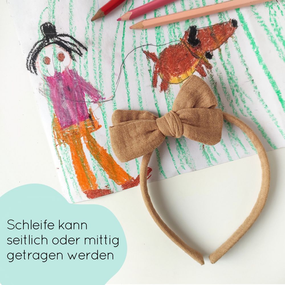 Haarreifen | Schleife MAXI | camel
