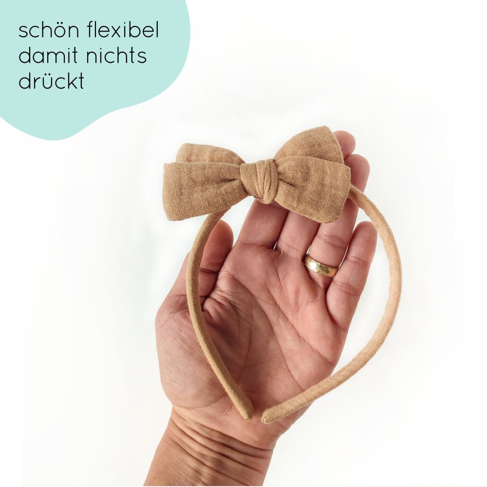 Haarreifen | Schleife MAXI | camel