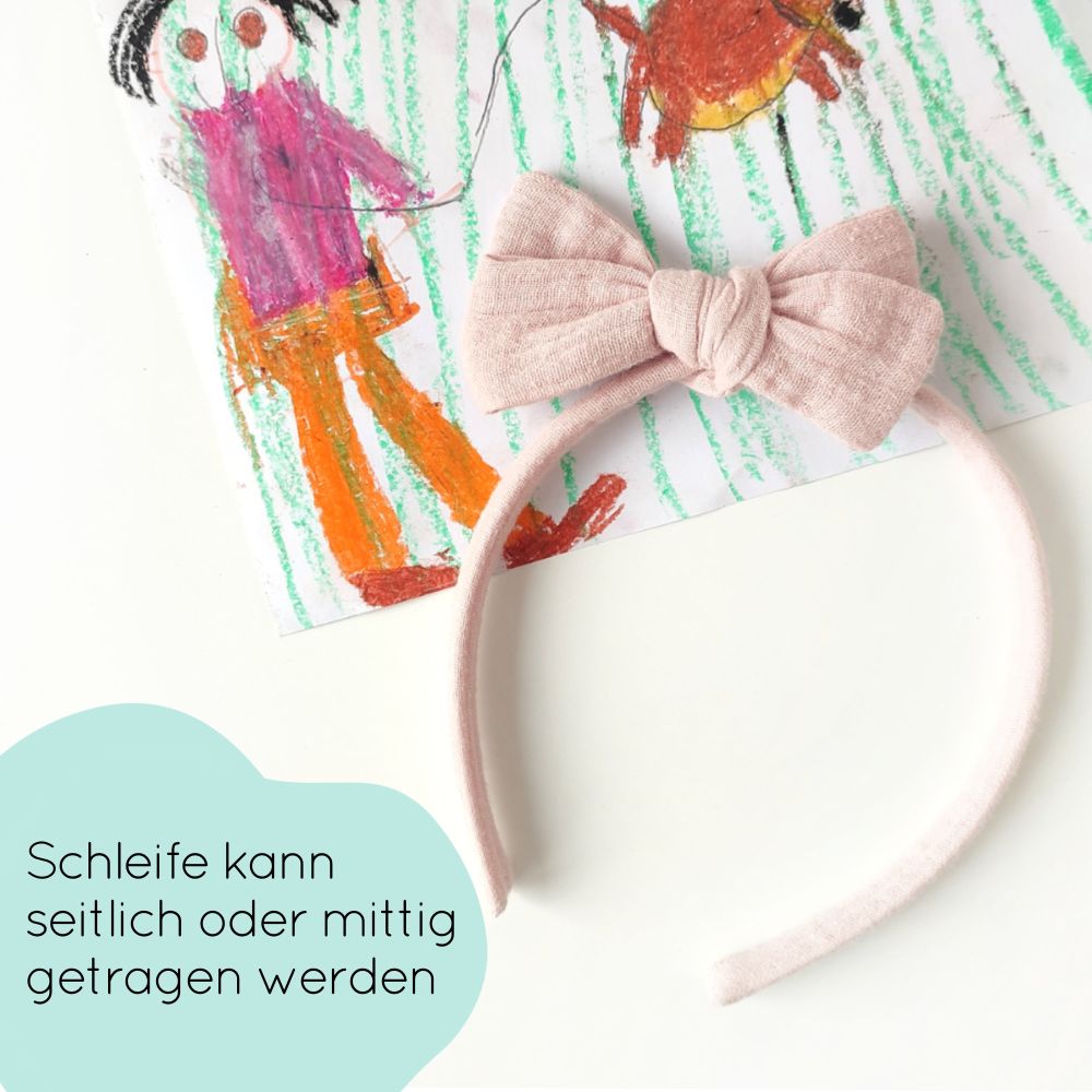 Haarreifen | Schleife MAXI | hellrosa