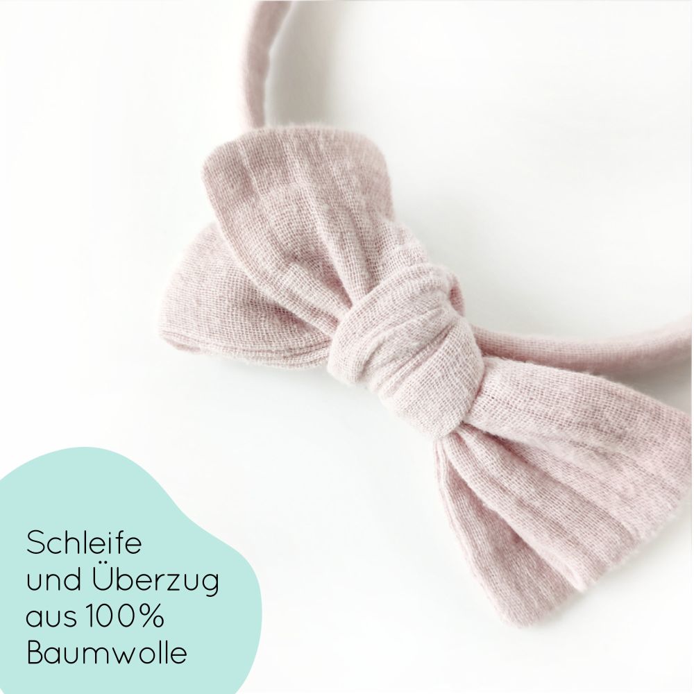 Haarreifen | Schleife MAXI | hellrosa