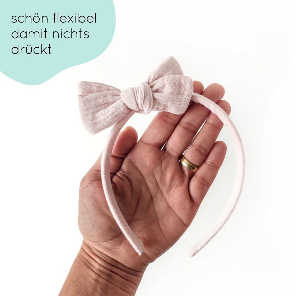 Haarreifen | Schleife MAXI | hellrosa