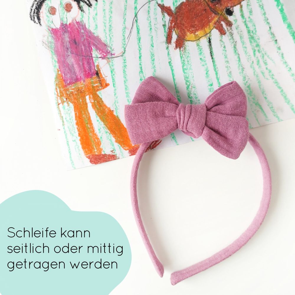 Haarreifen | Schleife MAXI | lila