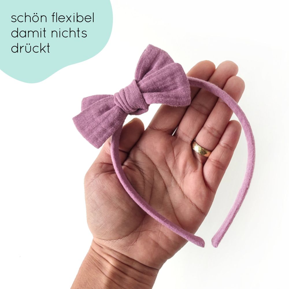 Haarreifen | Schleife MAXI | lila