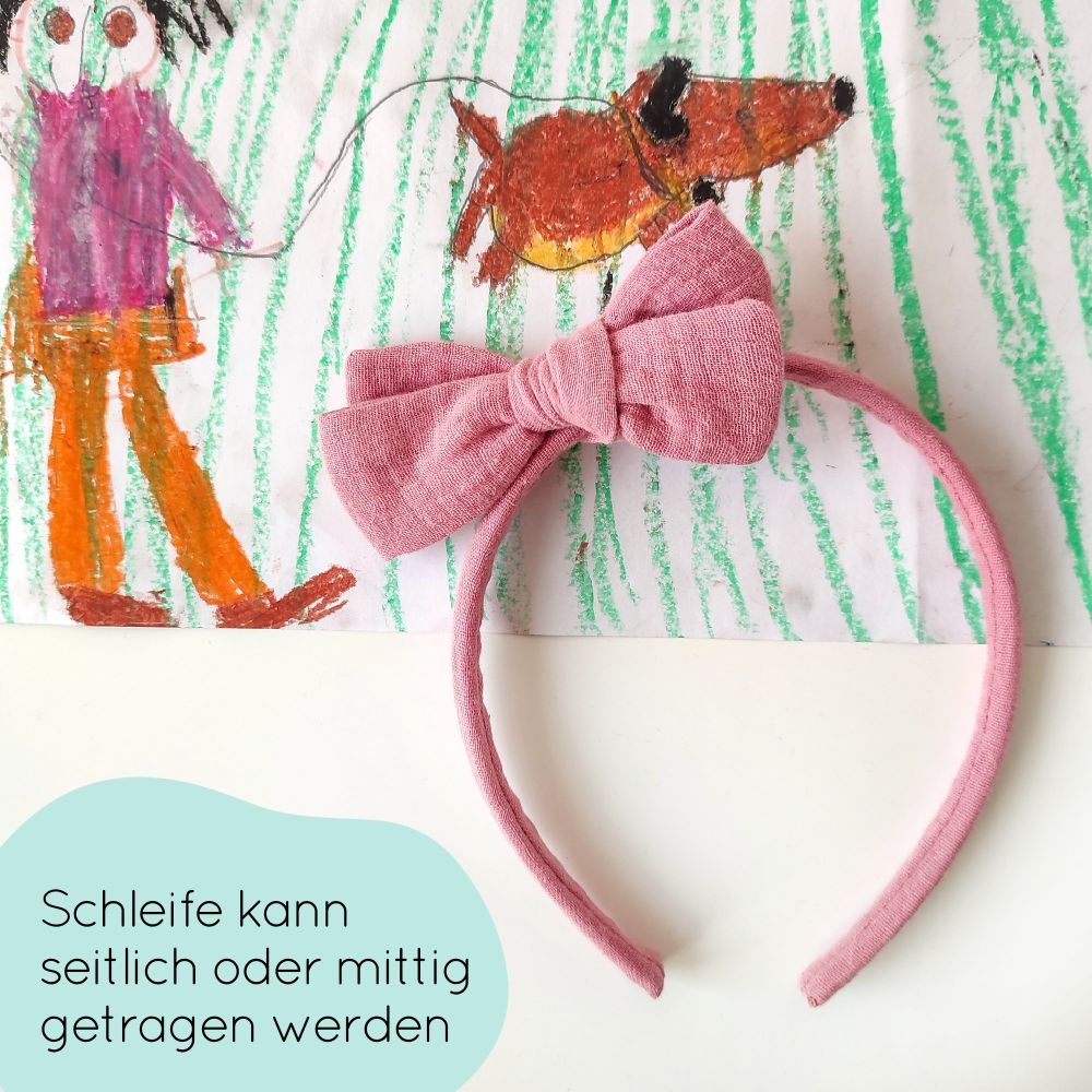 Haarreifen | Schleife MAXI | rosa