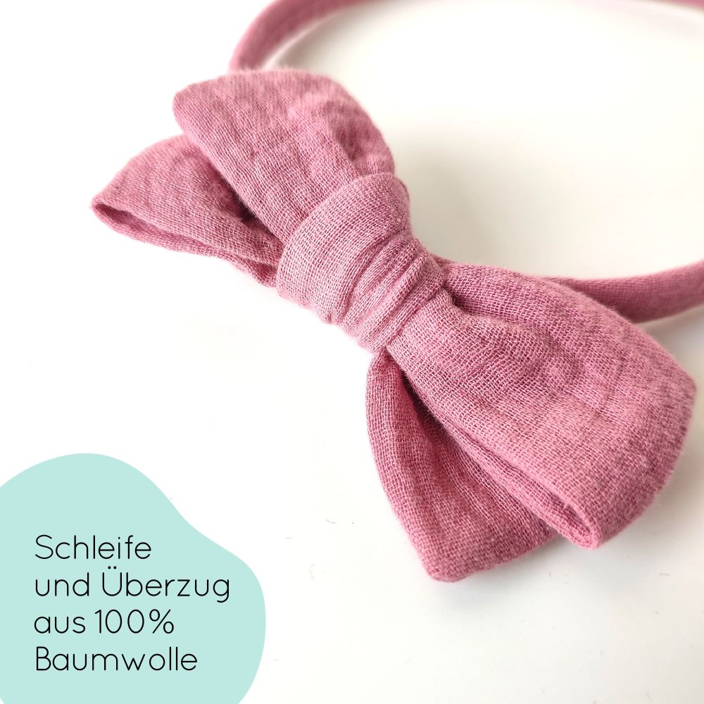 Haarreifen | Schleife MAXI | rosa