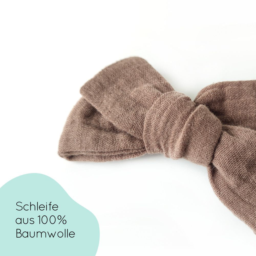 Haarschleife | MAXI | Haarband | braun